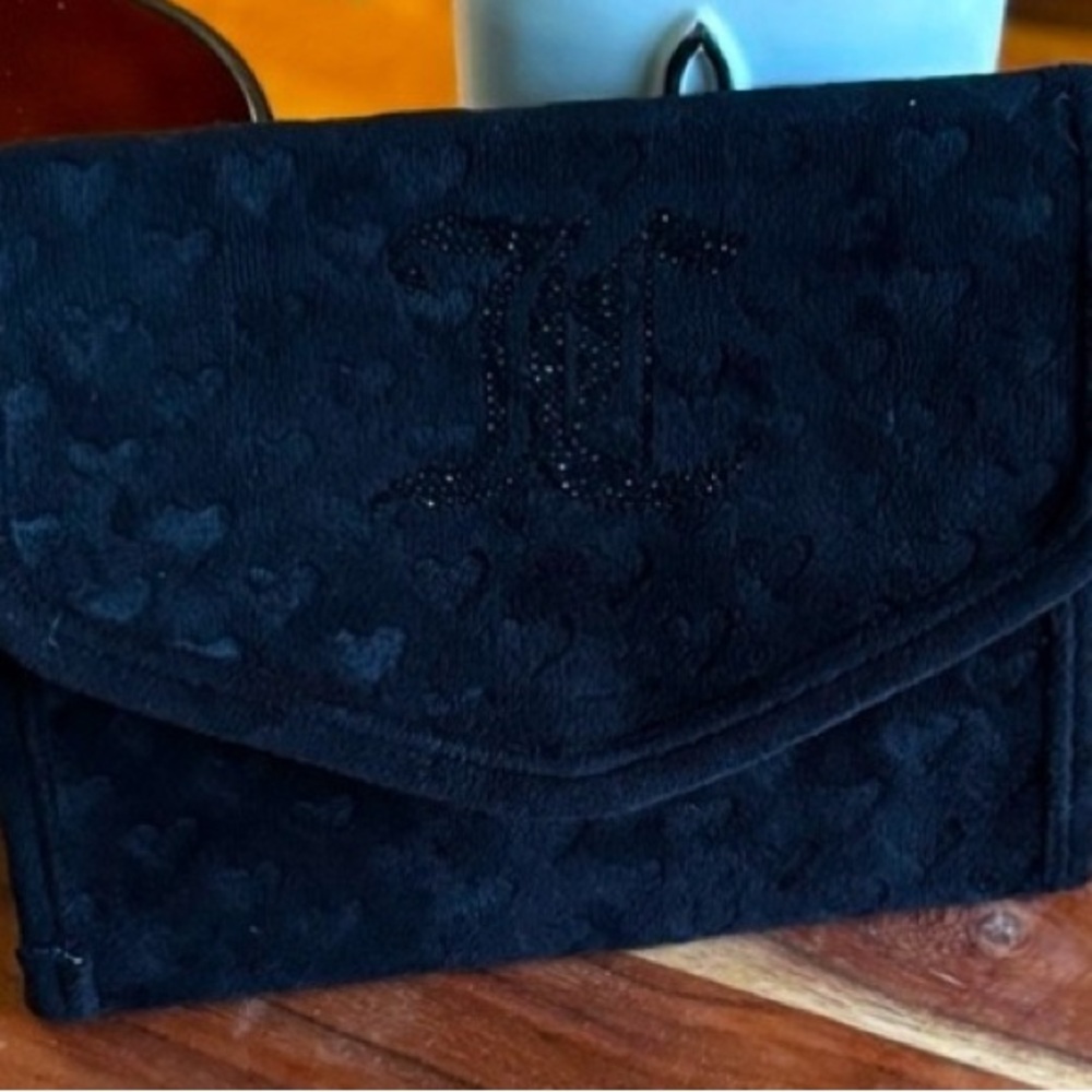 ♠️ JUICY COUTURE ♠️ NEW…BLACK VELVET TRAVEL JEWELRY ORGANIZER